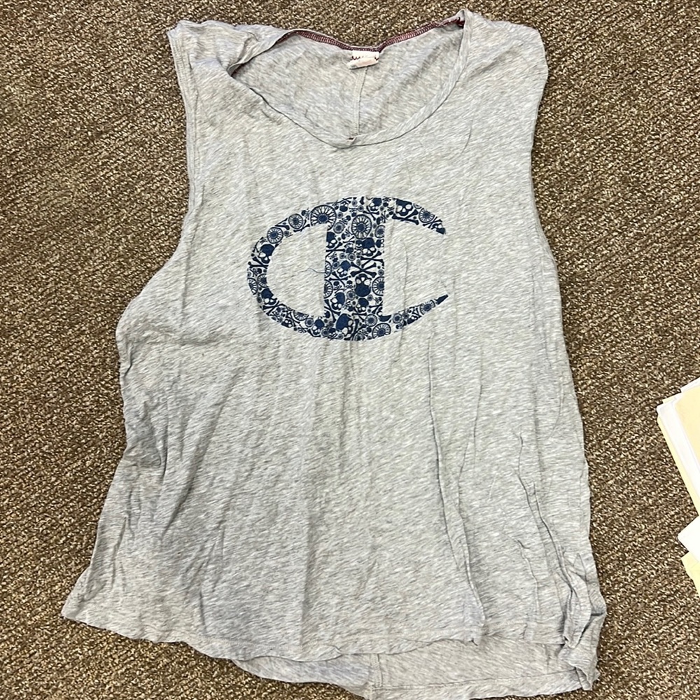 Champion + Todd Snyder soul cycle grey tank top